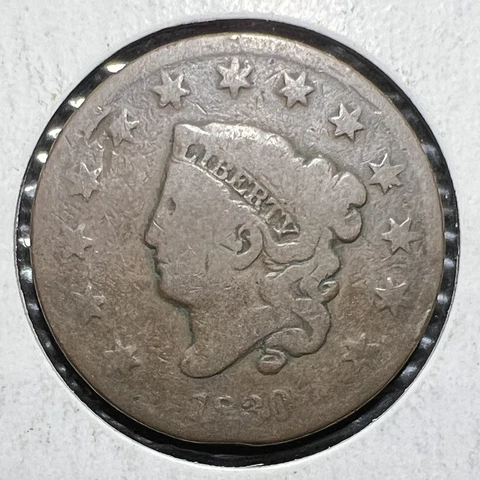 1830 N-4/R-1 Coronet Head Large Cent grades at Good Below Wholesale F Cover