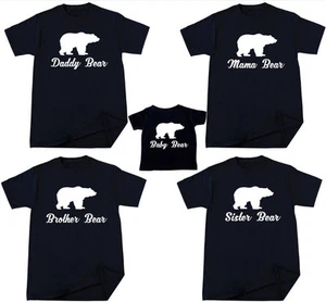 Bear T-shirt Family Matching Papa Baby Mama Bother Sister Grandpa Grandma Bear - Picture 1 of 5