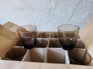 Premium Libbey Classic Mocha Brown Double Old Fashioned Rocks Glasses Set of 12 - Picture 1 of 12