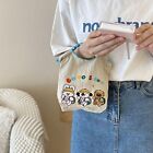 Polyester Cute Coin Purse Lightweight Handbag Gifts Embroidery Canvas Bag