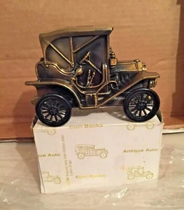ANTIQUE AUTO COIN BANK PIGGY BANK BANTHRICO "1908 BUICK" VINTAGE NOS in Box - Picture 1 of 8