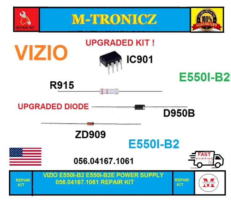 UPGRADED KIT FOR VIZIO E550i-B2 056.04167.0001 POWER SUPPLY