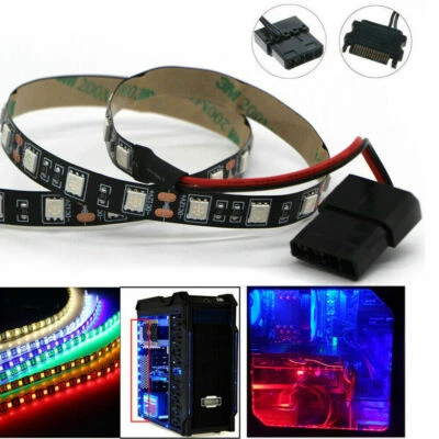 12V LED Strip Light molex connector PC Computer Case Gaming Decoration Gamer DIY - Image 1 of 4