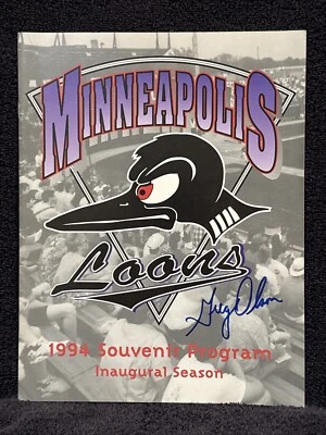 1994 Minneapolis Loons Game Program/Poster Schedule, Greg Olson, Juan Berenguer! - Image 1 of 4
