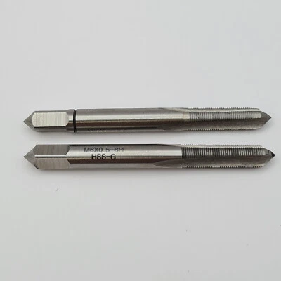 DNI-WERKZEUGE M6 x 0,50 Handgewindebohrer 2 tlg. Innengewindeschneider Gewindebohrer