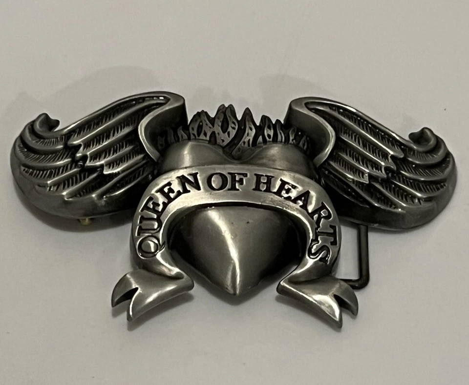 Reina de Corazones Forma de Corazón con Alas de Ángel y Cinta Hebilla de Cinturón Chica Foto 1 de 4