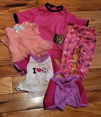 My Life As Doll Clothing Outfits Mixed Lot 5 Pcs Tops, Shorts, Pants Soccer - Image 1 of 4