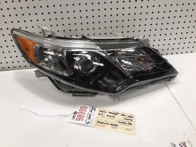 Faro negro lado derecho Toyota Camry 2012 2013 2014 OEM 1 PESTAÑA ROTA Foto 1 de 4