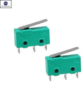2PZ MICRO INTERRUTTORE A LEVA FINECORSA SWITCH SNAP COMMUTATORE DEVIATORE ON ON - Foto 1 di 3