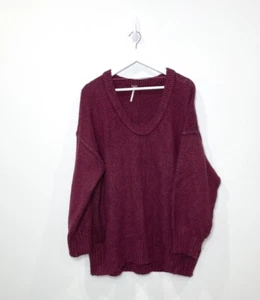 Free People Purple Knit Oversized Women's Sweater - Medium - Picture 1 of 8
