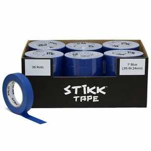 Painters Masking Tape Blue 36 Roll Case Of 1" x 60 yards (24mm x 55m) STIKK - Picture 1 of 3