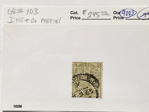 Großbritannien #103 Perfin IHS & Co - 2024 CV 245 $ - Lot #9003 - Bild 1 von 1