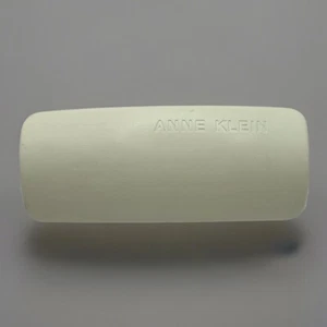 Anne Klein off white hard eyeglass case with logo NEW - Picture 1 of 8