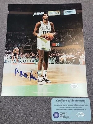 autograph auto signed 8x10 photo COA NBA BOSTON CELTICS ROBERT PARISH HOOP - Image 1 of 4