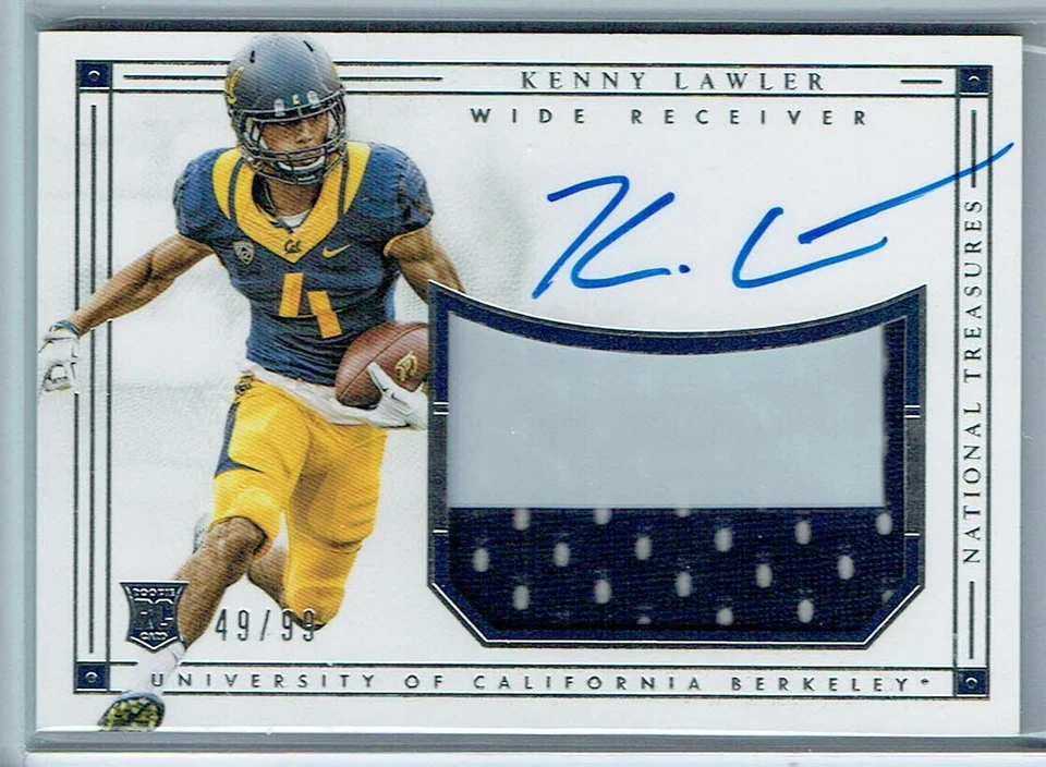 2016 PANINI NATIONAL TREASURES COLLEGIATE #224 KENNY LAWLER JSY AU RC #49/99 - Image 1 of 1