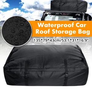 Large Car Roof Top Rack Luggage Carrier Bag Cargo Storage Bag Travel Waterproof - Picture 1 of 8