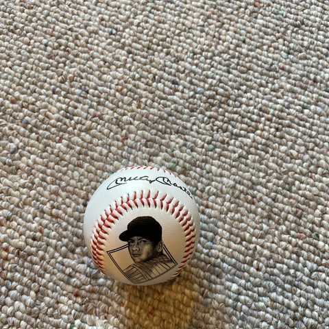 Mickey Mantle 40th Anniversary 1956 Triple Crown Season baseball ball Cover