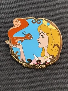 Disney Pin Disney Little Friends Aurora Squirrel LE 1000 Sleeping Beauty Profile - Picture 1 of 3
