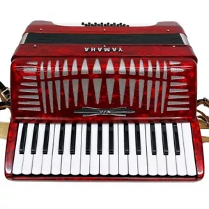 Yamaha Akkordeon YA-21 rot 32 Keyboard funktionstüchtig gebraucht - Bild 1 von 7