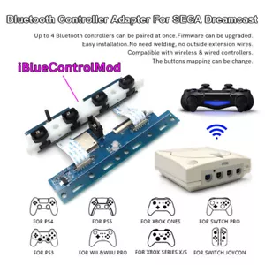 SEGA iBlueControlMod Wireless Controller Internal Adapter For Sega Dreamcast - Picture 1 of 15