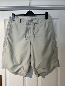 OSKLEN Surfshorts W32 100 % Baumwolle Designer Strand Surfkleidung aquamarin leicht zum Binden - Bild 1 von 9