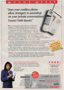 1996 Vintage Print Ad Escort Courier 9400 9100 Does your cordless phone allow - Picture 1 of 2