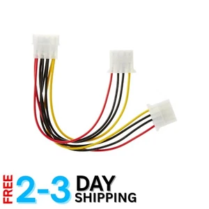 Molex Y Splitter Cable - LP4 to 2X LP4 Connector for Simplified Drives Setup - Picture 1 of 7