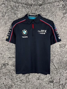 Men’s WSR BMW Racing 1/4 Zip Polo Shirt Protect X Size S Small - Picture 1 of 15