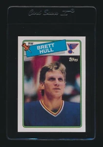 Topps Brett Hull 66 1988 patio radiocontrol St. Louis Blues novato ultra alta calidad centrado - Imagen 1 de 2