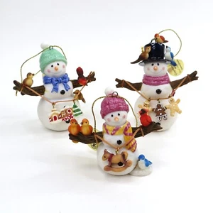 Muñeco de Nieve Adornos Árbol de Navidad Ediciones Bradford 6to número Snow Family Friends - Imagen 1 de 13