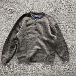 Pendleton 1/4 Button Knit Sweater L Gray - Picture 1 of 8