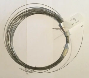 Stainless Steel .026" diam, 30’ (10m) Continuous Coil for Crafts, Jewelry, Tools - Picture 1 of 3