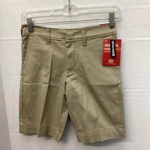Girl’s Dickies Stretch Bermuda Classic Fit Khaki Shorts Size 10•Twill•NWT - Picture 1 of 5