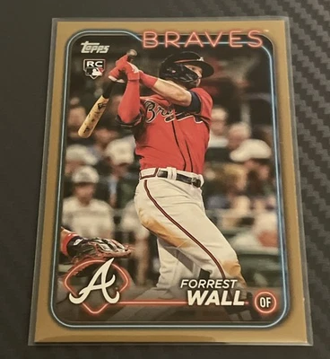 2024 Topps Gold #391 Forrest Wall Atlanta Braves 1549/2024  - Image 1 of 2