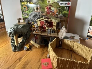SCHLEICH WILD LIFE CROCO JUNGLE RESEARCH STATION 42350 Caja de instrucciones retirada - Imagen 1 de 23