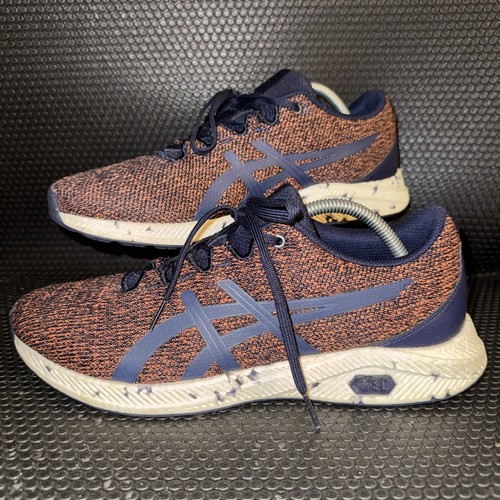 Scarpe da corsa Asics HyperGel Yu Peacoat arancione blu sneakers uomo taglia 10 5