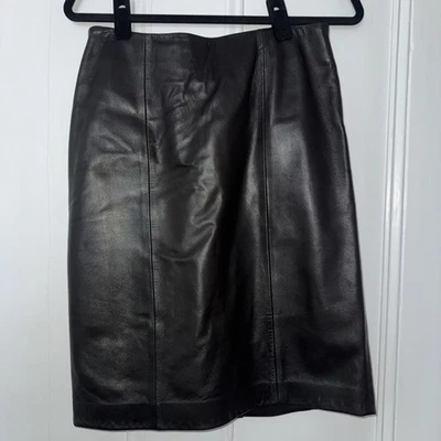 Falda lápiz de cuero para mujer Talbot talla 6 Foto 1 de 4