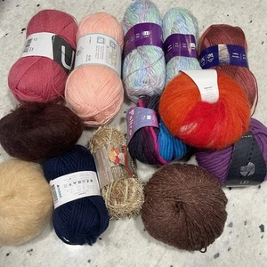 Lote Mixto Hilos Lana Acrílico Mohair Lana Grossa Annie’s Hobbii Y Más Nuevo - Imagen 1 de 24
