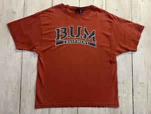 Vintage B.U.M. Equipment Spellout T-Shirt Size L Made In USA - Picture 1 of 4