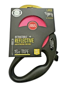 Gran elección 16 pies. Correa retráctil para perro ROSA raza grande NUEVA, corta - Imagen 1 de 5