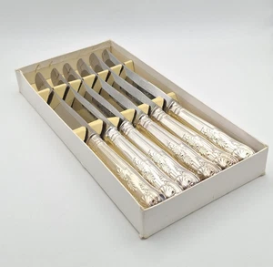 6x Smith Seymour Sheffield Edelstahl Kings Muster Tafelmesser Besteck - Bild 1 von 11