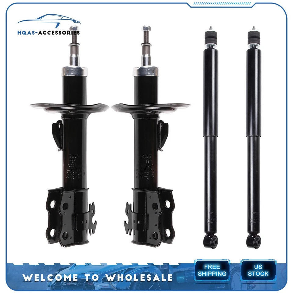 For Toyota Yaris 2006-2015 Prius C 2012-2018 Full Set Front Rear Shocks Struts - Imagem 1 de 4