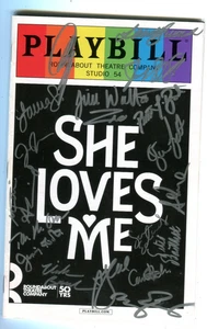 She Loves Me Cast Locandina firmata Broadway Pride Zachary Levy Krakowski Creel - Foto 1 di 3