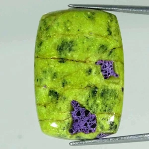 Cojín de atlasita natural de 24,10 quilates cabujón piedras preciosas sueltas 18x27x5 mm - Imagen 1 de 5