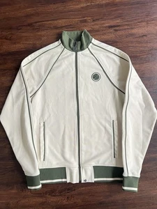 Hübsche grüne creme grüne Herren Trainingsjacke Oberteil Gr. XS Streetwear - Bild 1 von 9