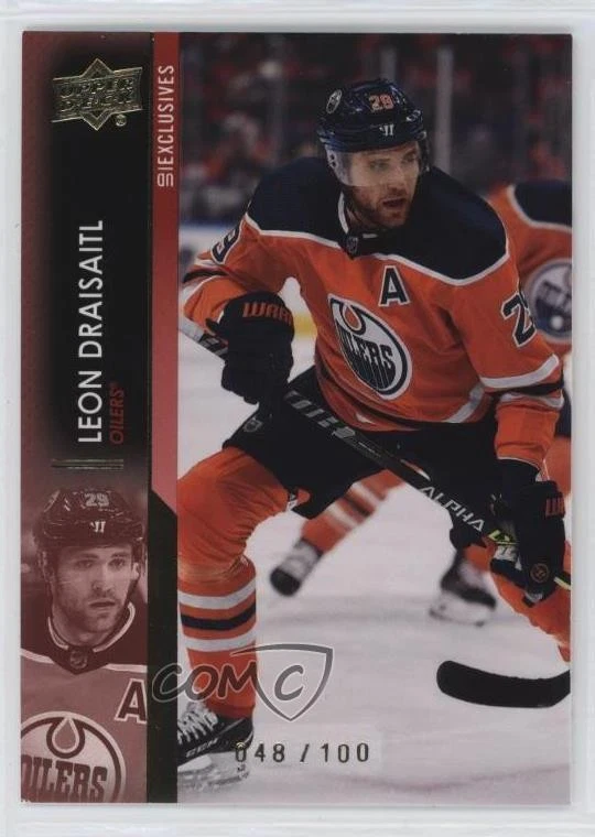 2021-22 Upper Deck Series 2 UD Exclusives /100 Leon Draisaitl #321 - Image 1 of 2