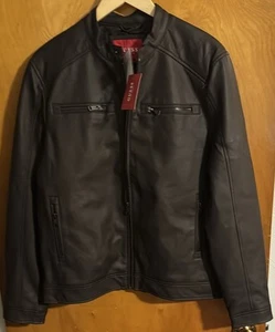 Chaqueta Guess Moto Hombre Mediana Marrón Bolsillos con Cremallera - Imagen 1 de 5