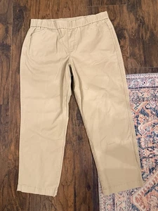 8 Petite Landsend elastische Taille khaki Hosen EUc makellos - Bild 1 von 3