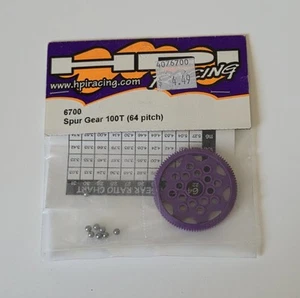 Vintage HPI Racing 6700 ~ Purple Spur Gear 100T / 100 Tooth (64 Pitch) - Picture 1 of 1