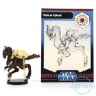Star Wars Miniatures The Clone Wars 20/40 Yoda on Kybuck w/ Card COMBO Shipping